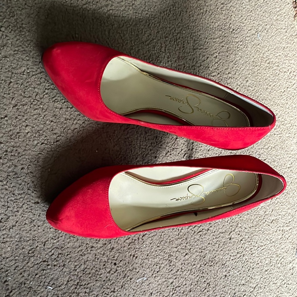 8.5 Red high heels